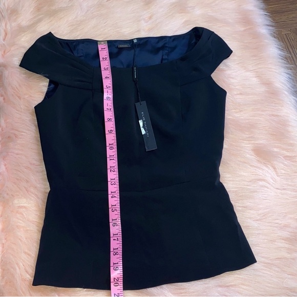 ElieTahari Darlene Blouse Size XS color: Black NWT - Picture 3 of 12